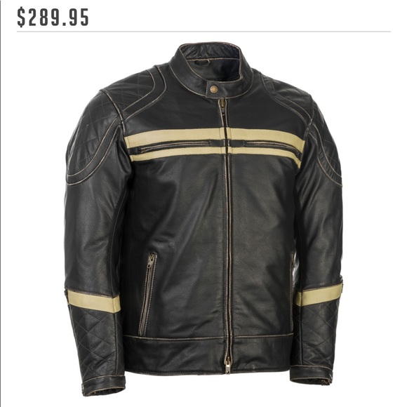 Highway 21 Men’s Leather Riding Jacket - Picture 3 of 4